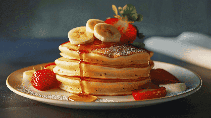 pancakes με μπανάνα